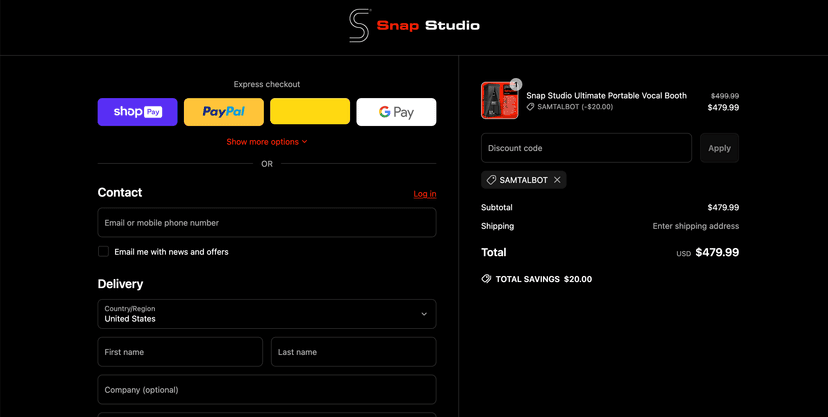 Enjoy 10% Off with Snap Studio Coupon - Save Now!